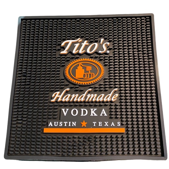 Titos Dining Titos Hand Made Vodka Rubber Spill Rail Cocktail Bar